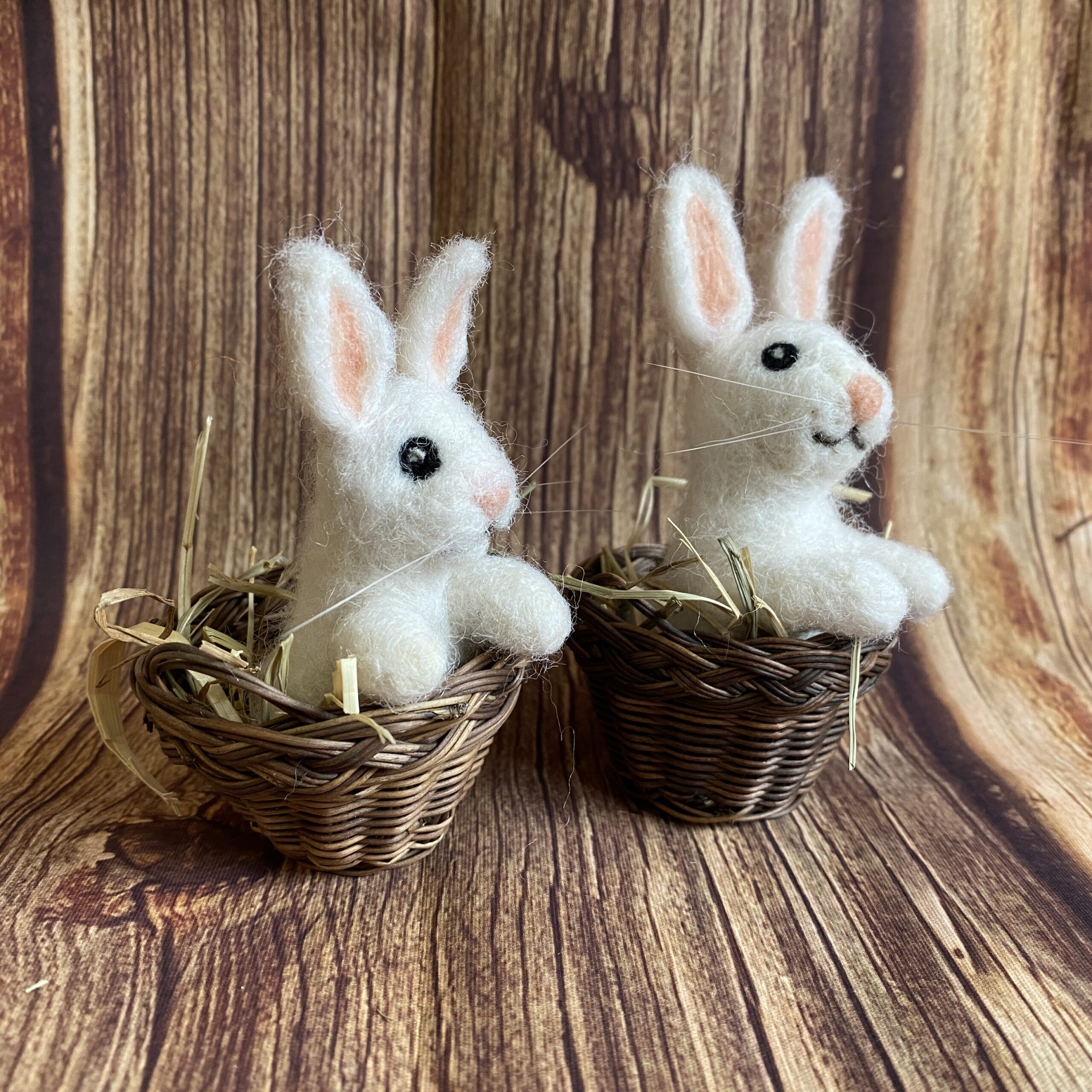 Hase im Körbchen