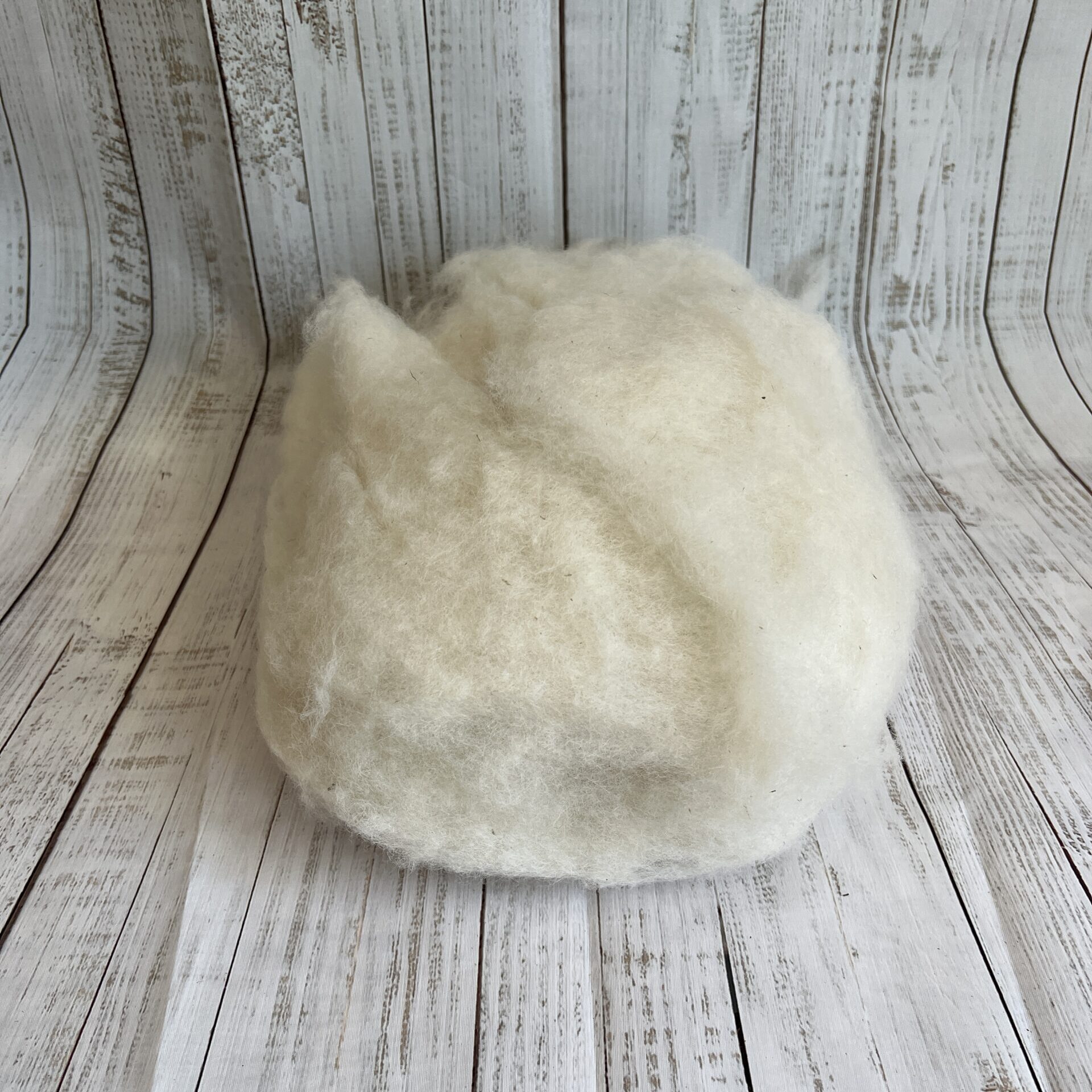 Bergschaf Vlies Natur weiss