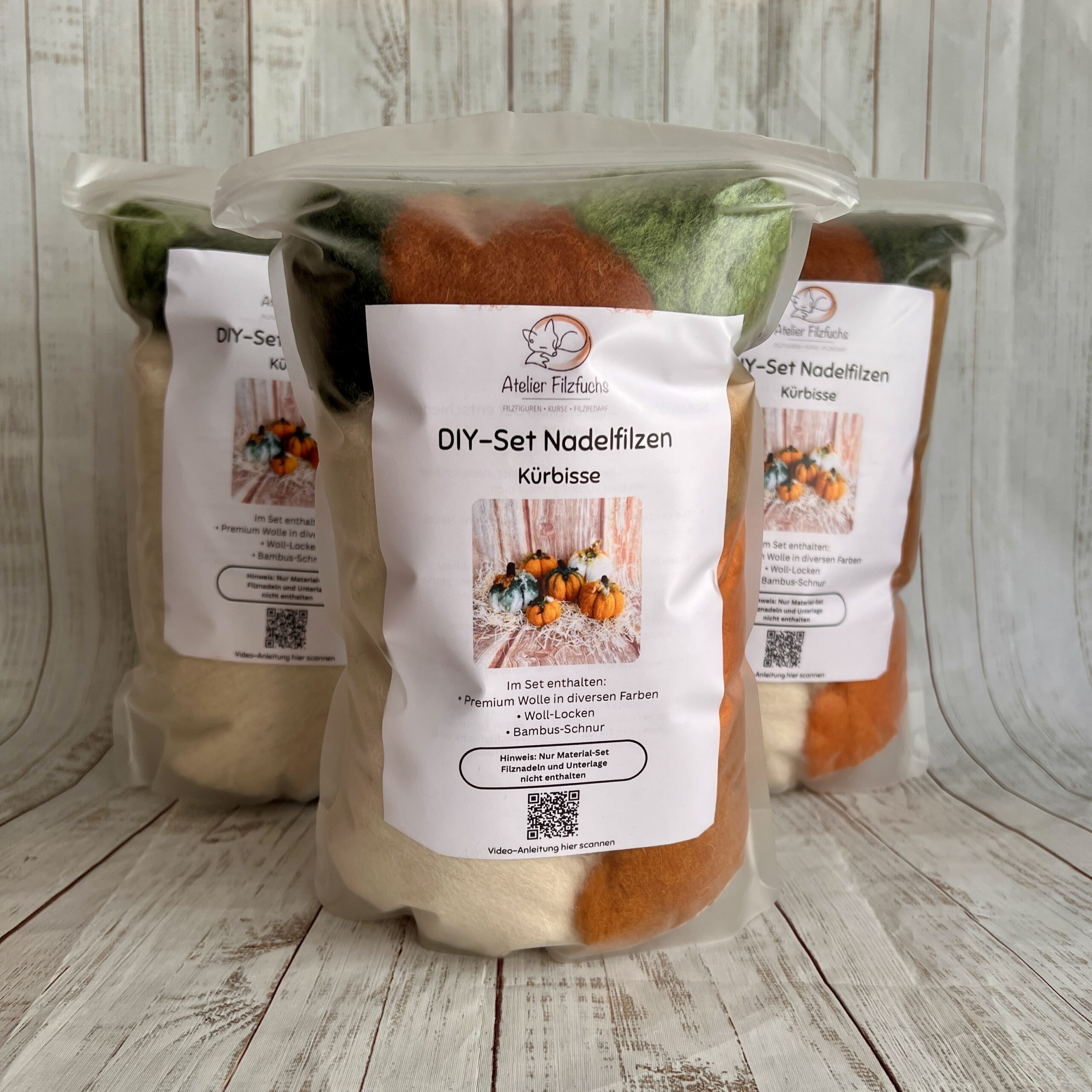 DIY-Nadelfilzset „Kürbisse“ – Bild 2